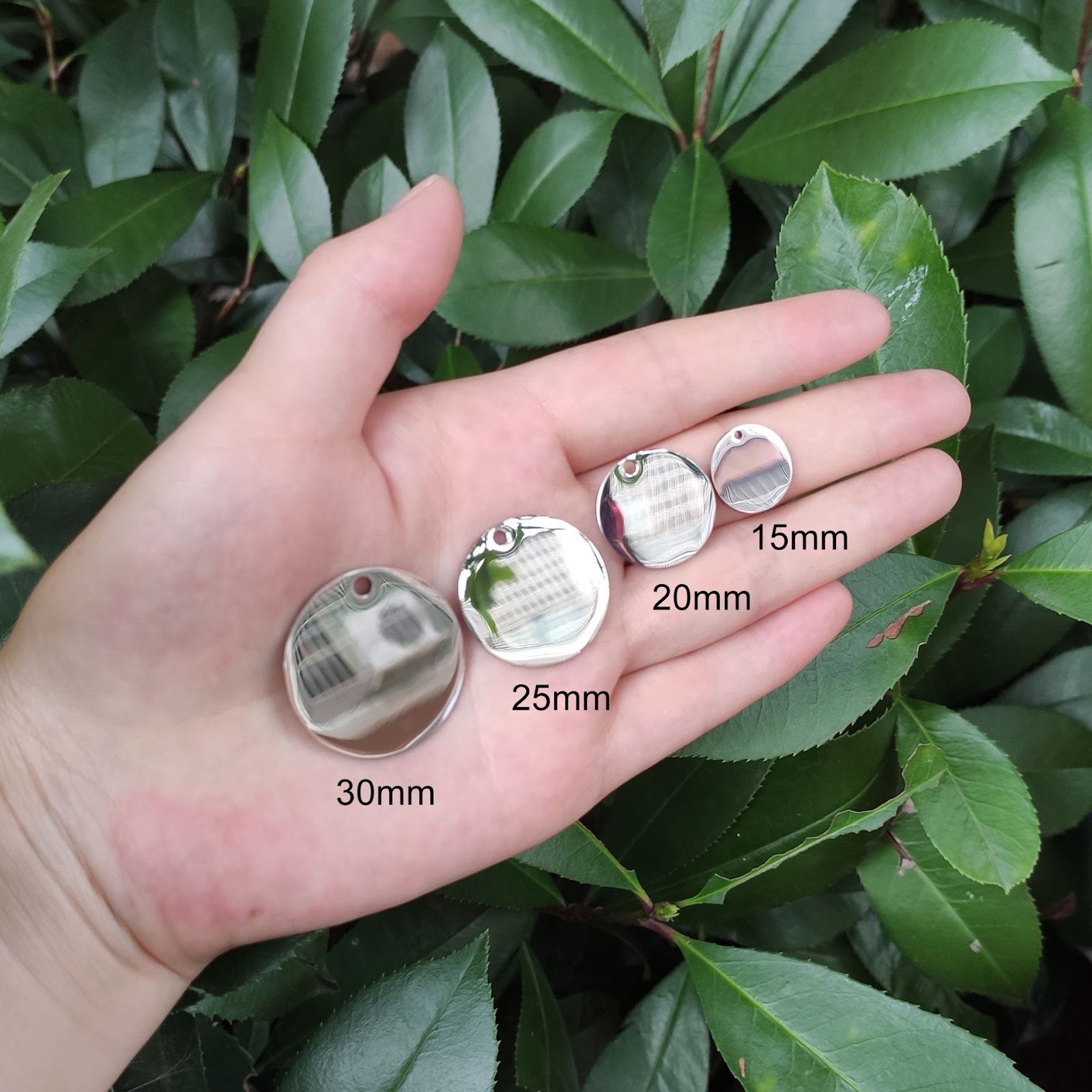 Stainless Steel Pendant Necklace with Laser Engraving