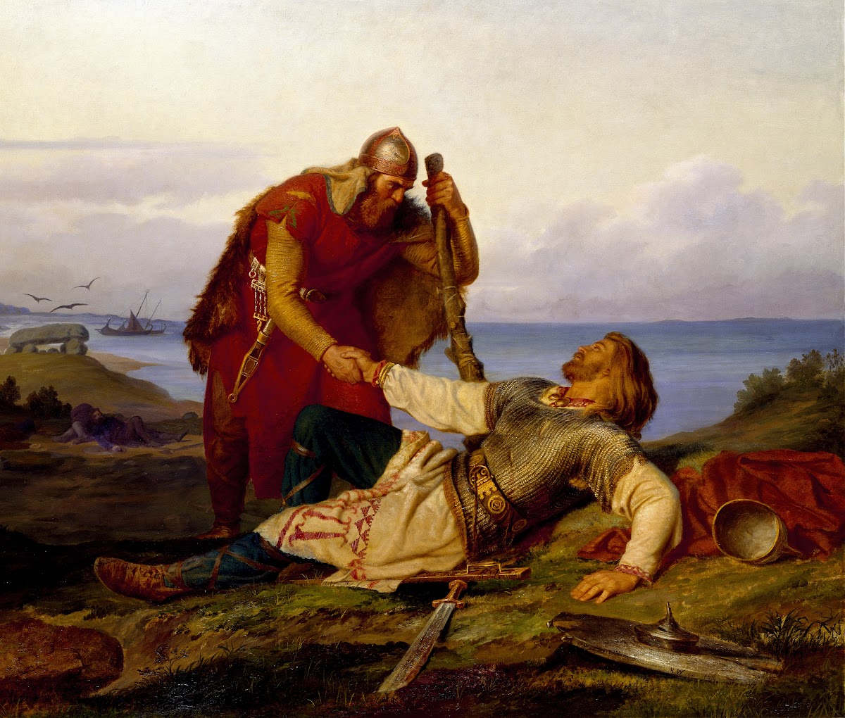 Hjalmar Parting From Orvar Odd After The Fight on Samsö 1866