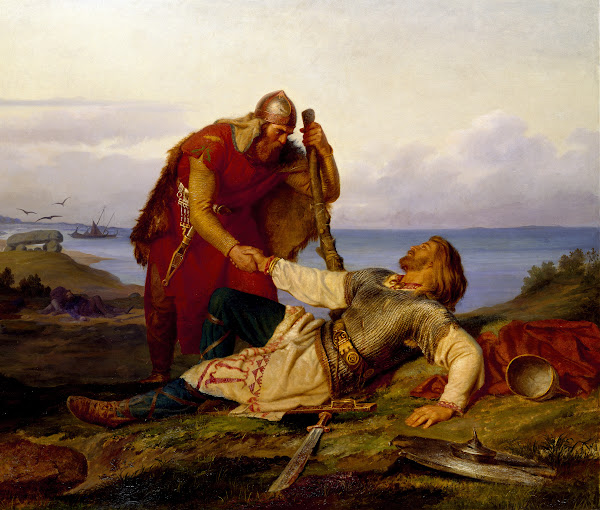 Hjalmar Parting From Orvar Odd After The Fight on Samsö 1866