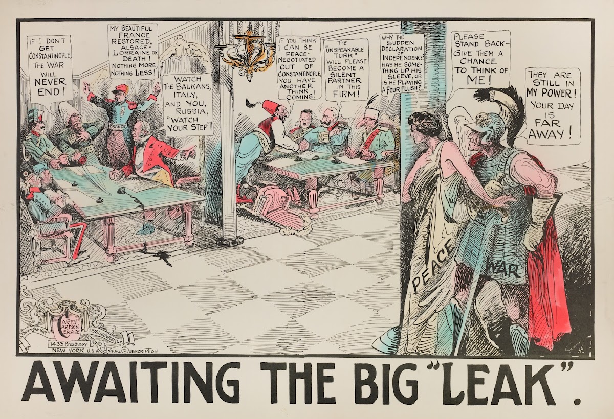 Awaiting the Big Leak 1917