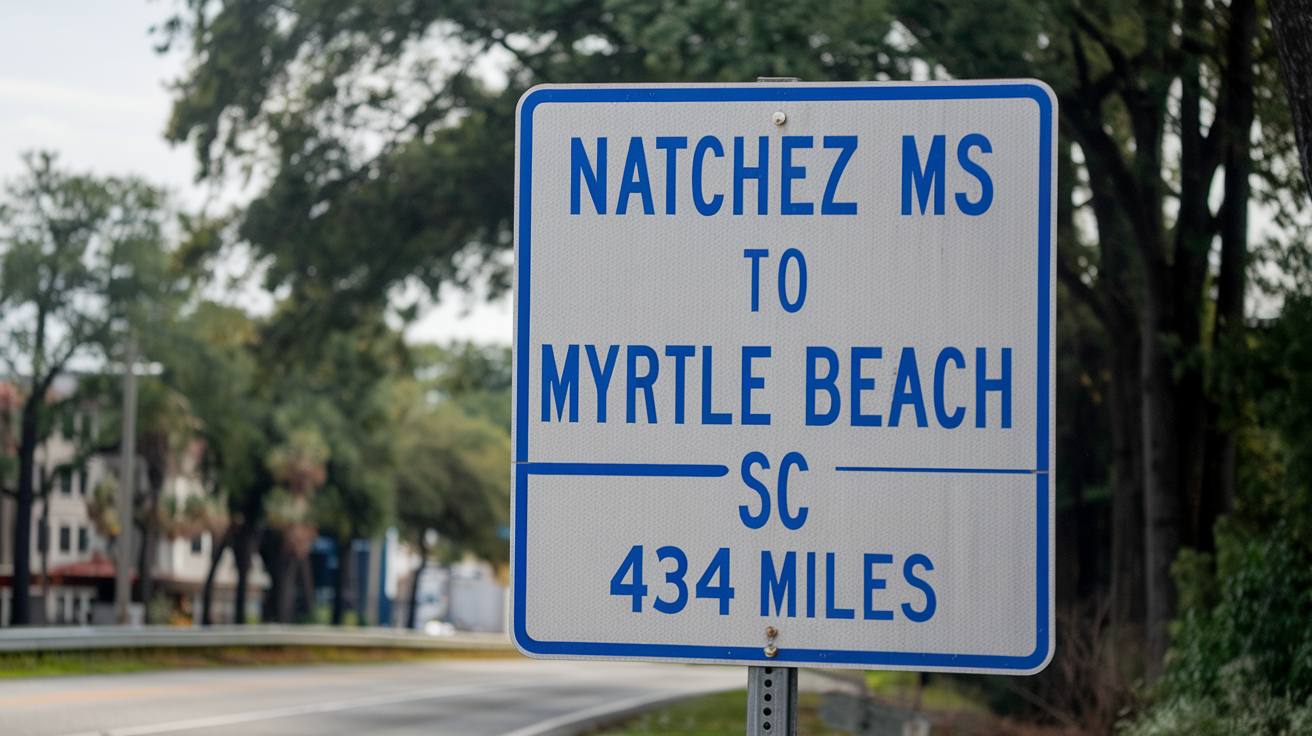 Distance from Natchez, MS to Myrtle Beach, SC | Travel Guide