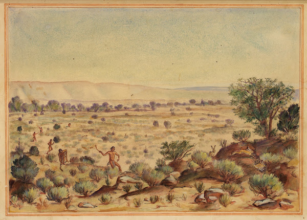 Men Hunting Rabbits 20th century