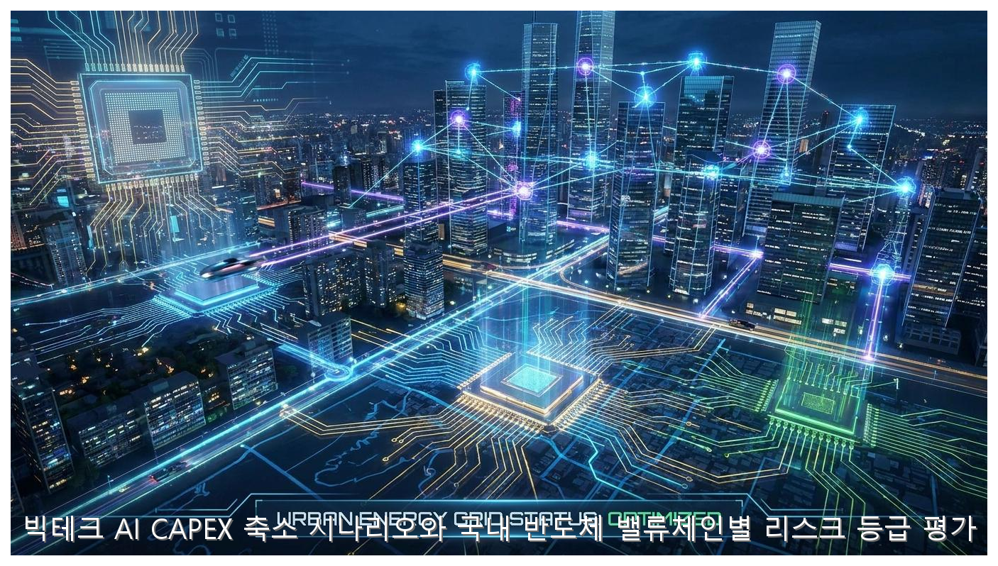 빅테크 AI CAPEX 축소 시나리오와 국내 반도체 밸류체인별 리스크 등급 평가 핵심 안내 및 분석 인포그래픽 (7)
