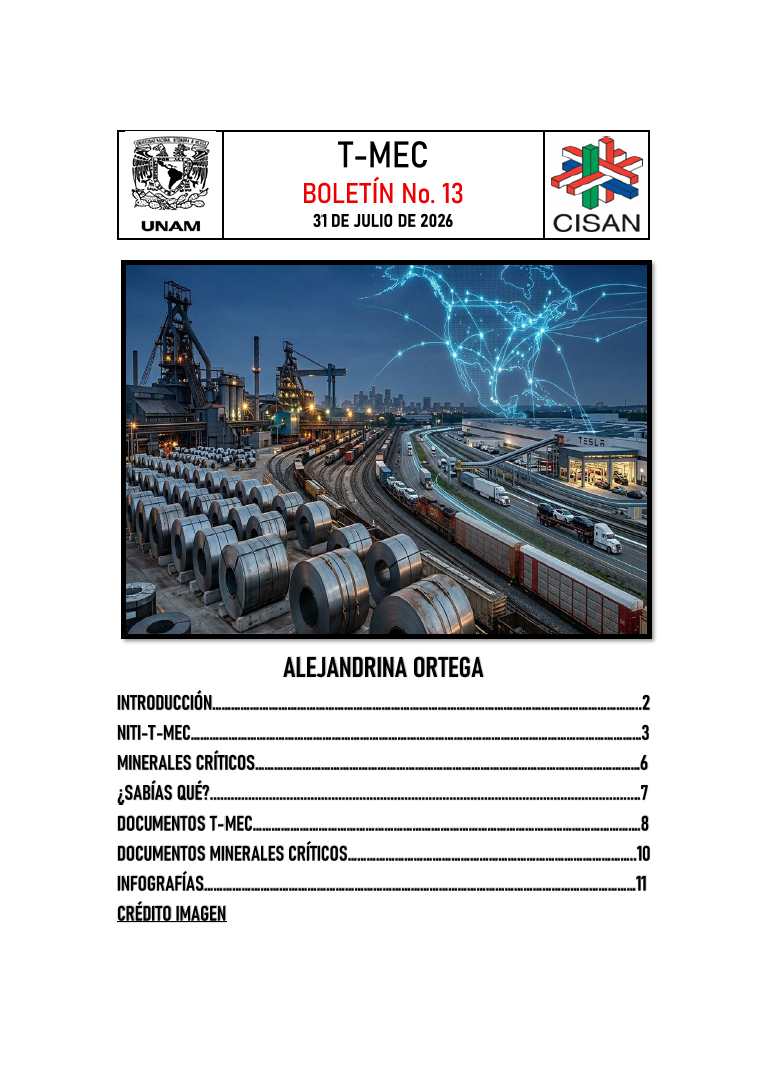 Portada del boletín