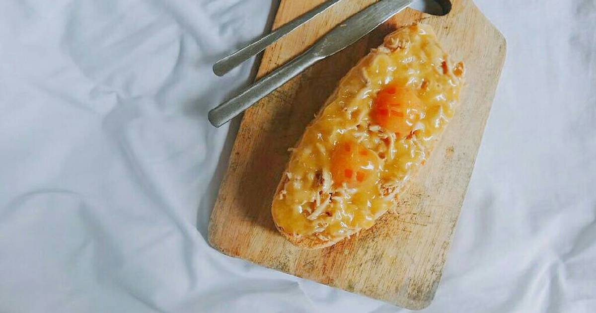 Sốt dầu trứng và hoàn thành 1 ổ bông lan trứng muối