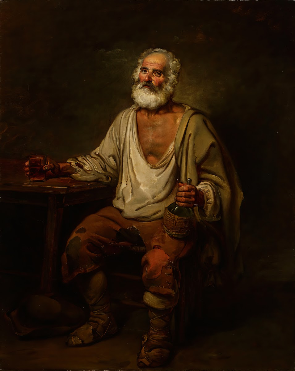 Man Drinking Wine 1822