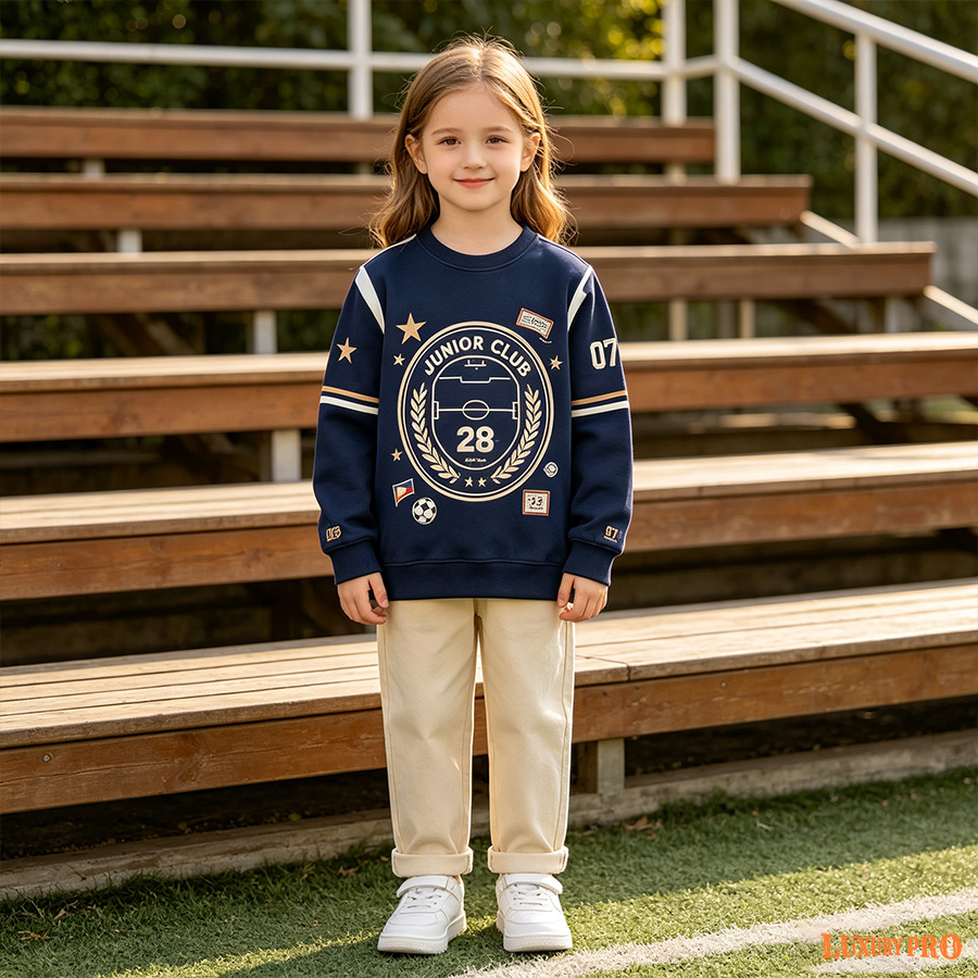 AOP YF Kids Crew Neck Sweatshirt‑Air Layer