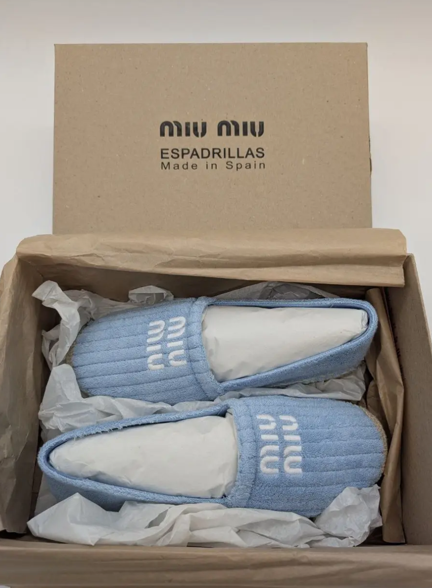 Espadrillas Miu Miu celesti – Image 5
