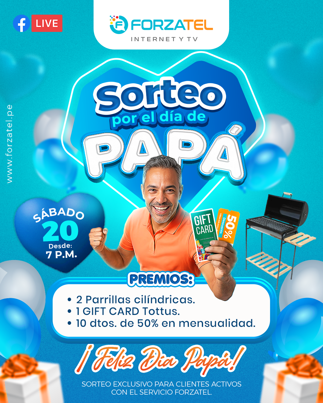 Sorteo Forzatel Día del Padre