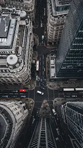 Deep Blue Futuristic Digital Grid Matrix