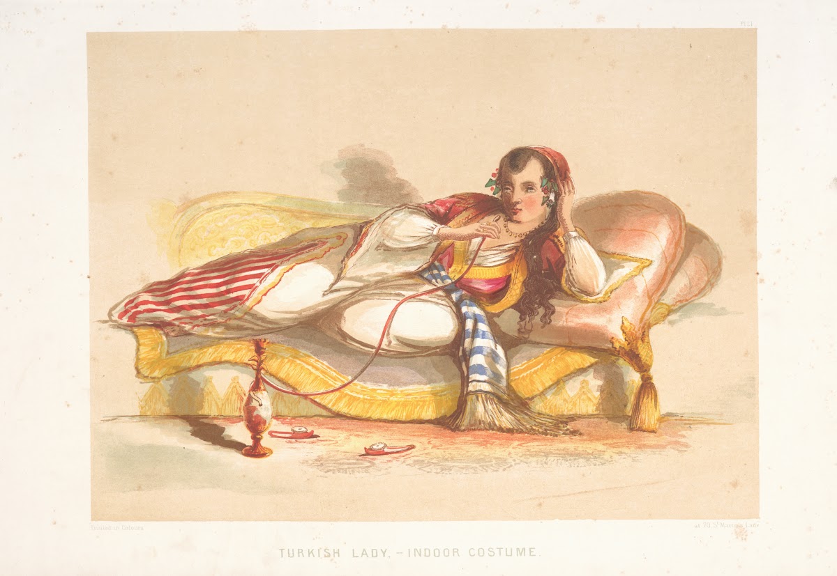Turkish Lady  Indoor Costume 1854