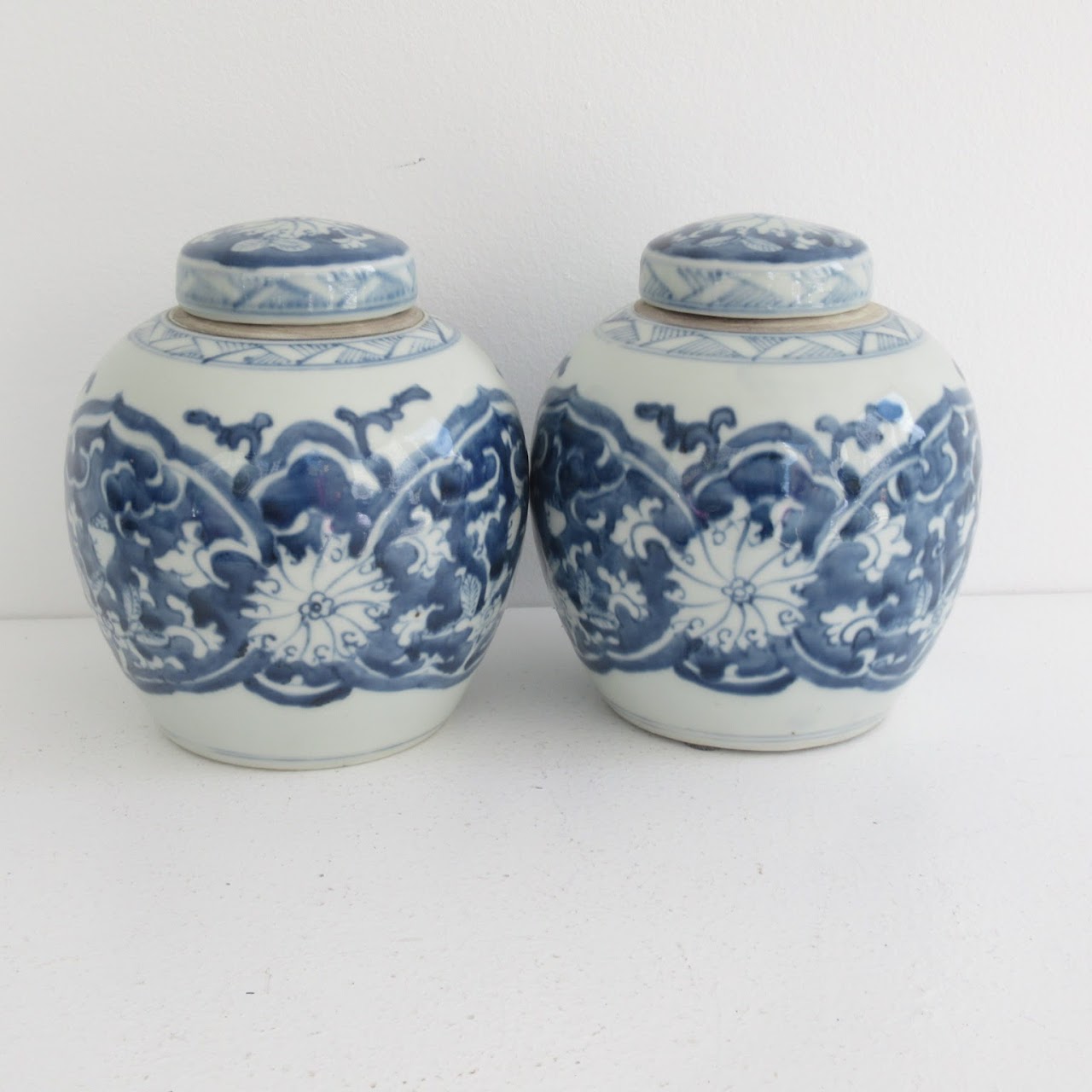 Porcelain Urn Pair