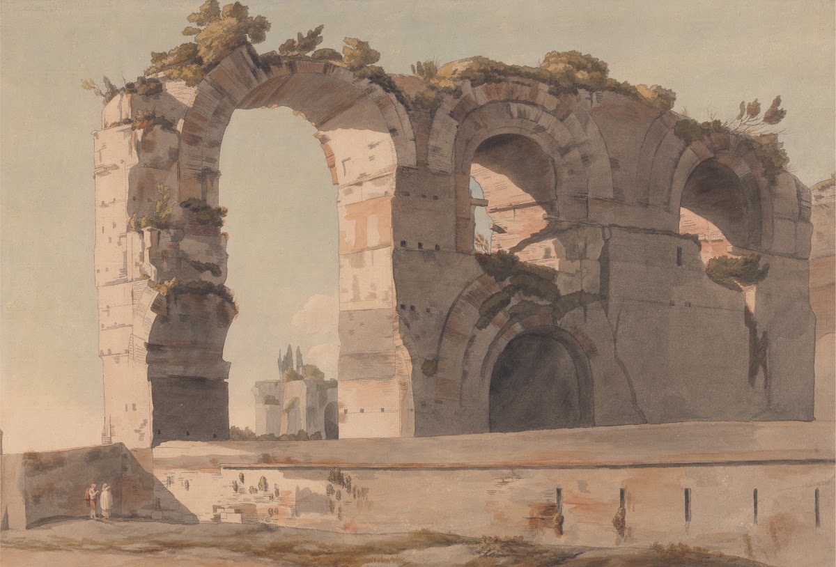 The Claudian Aquaduct Rome 1785