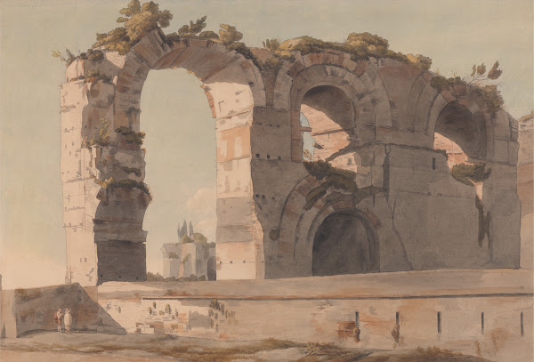 The Claudian Aquaduct Rome 1785