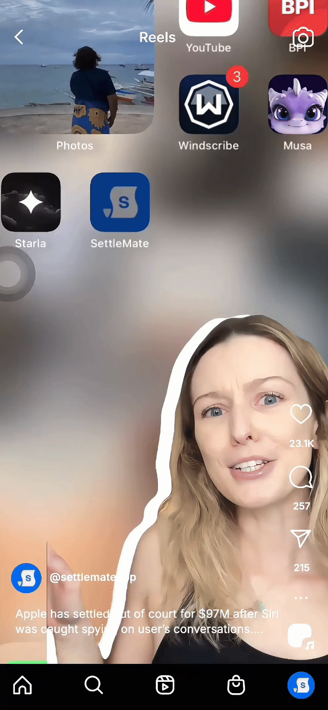 Settlemate UGC ad