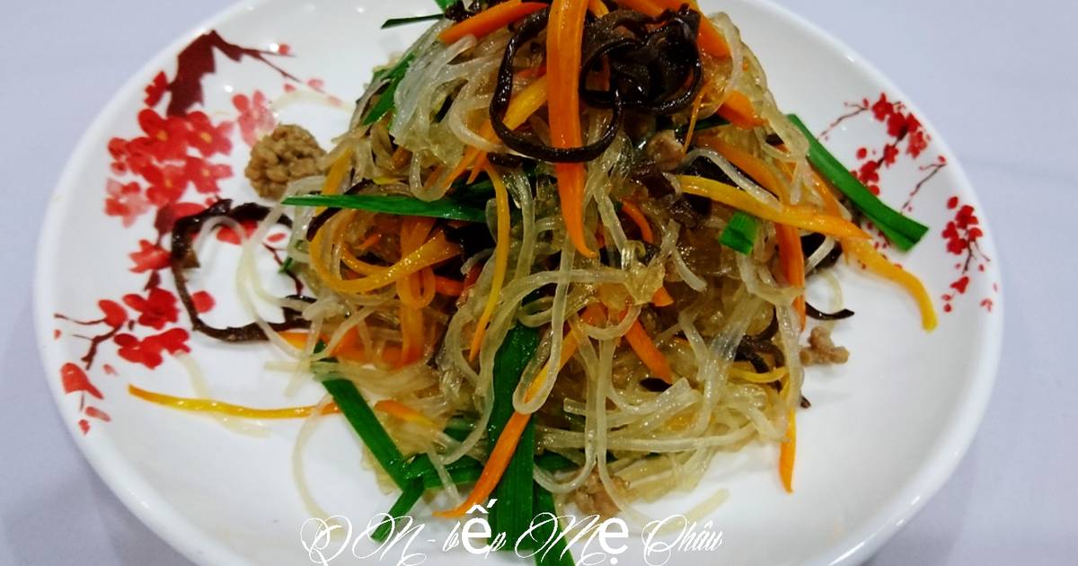 Miến xào thịt băm