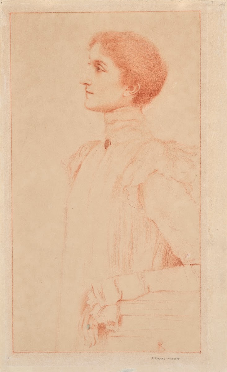 Portrait de Marie Verdussen en buste de profil
