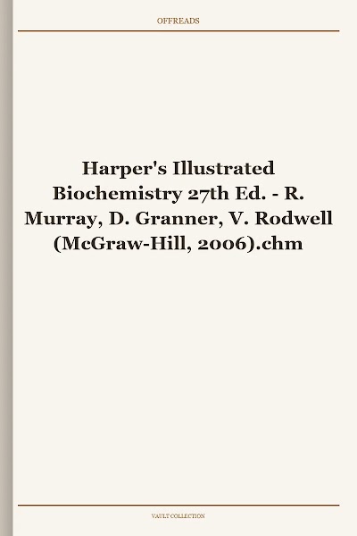 Harper's Illustrated Biochemistry 27th Ed.