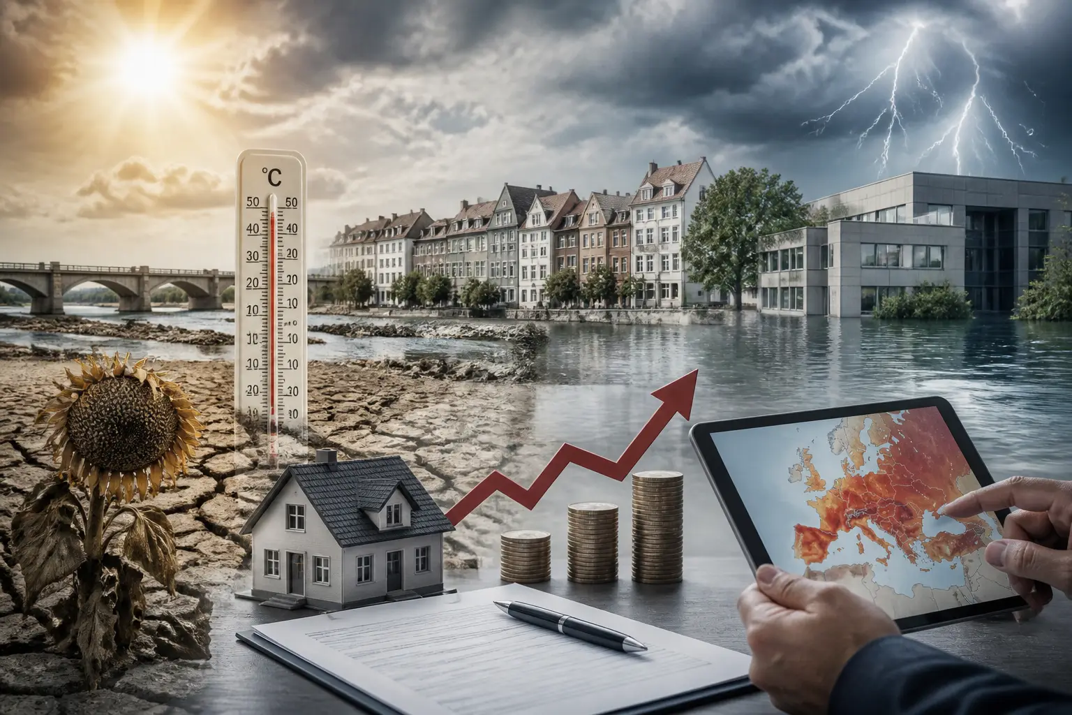Editorial image for Heatwaves linked to rising insurance claims and higher premiums in Europe