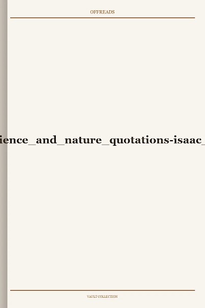 book of science and nature quotations