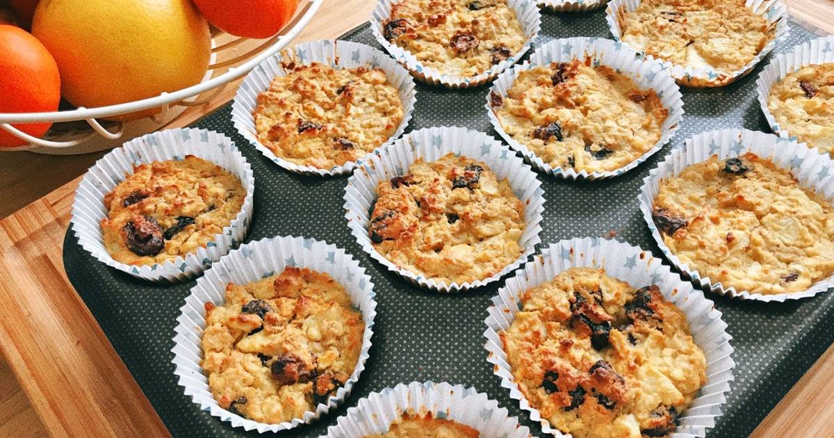 💚 Bánh Muffin Yến Mạch Táo & Nam Việt Quất