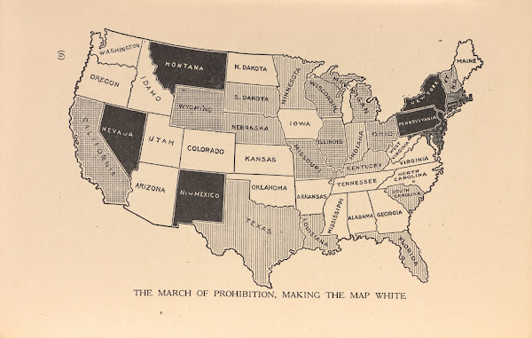 The March Of Prohibition  Making The Map White 1915