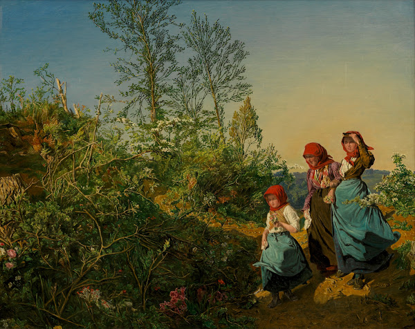 Kirchgang im Frühling 1863