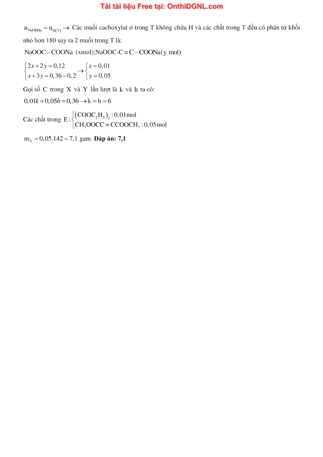 260 bài tập môn Hóa học - Ôn thi ĐGNL ĐHQG Hà Nội Phần 26