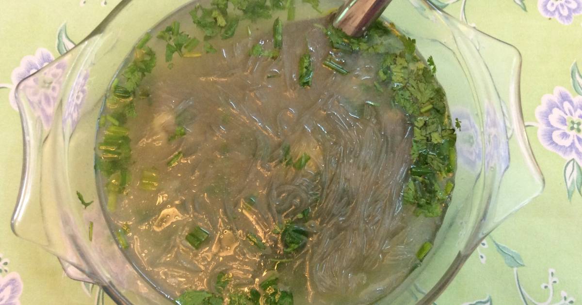 Miến nấu nước gà luộc