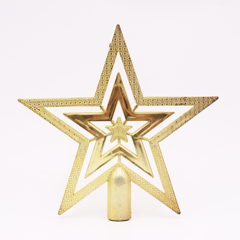 Christmas tree top star, plastic, various sizes