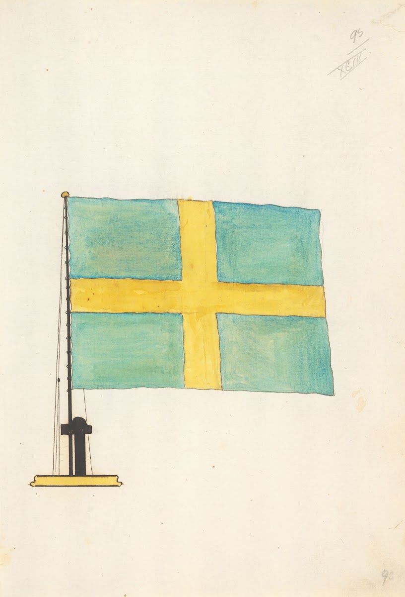 Flag of Sweden 1667 1670