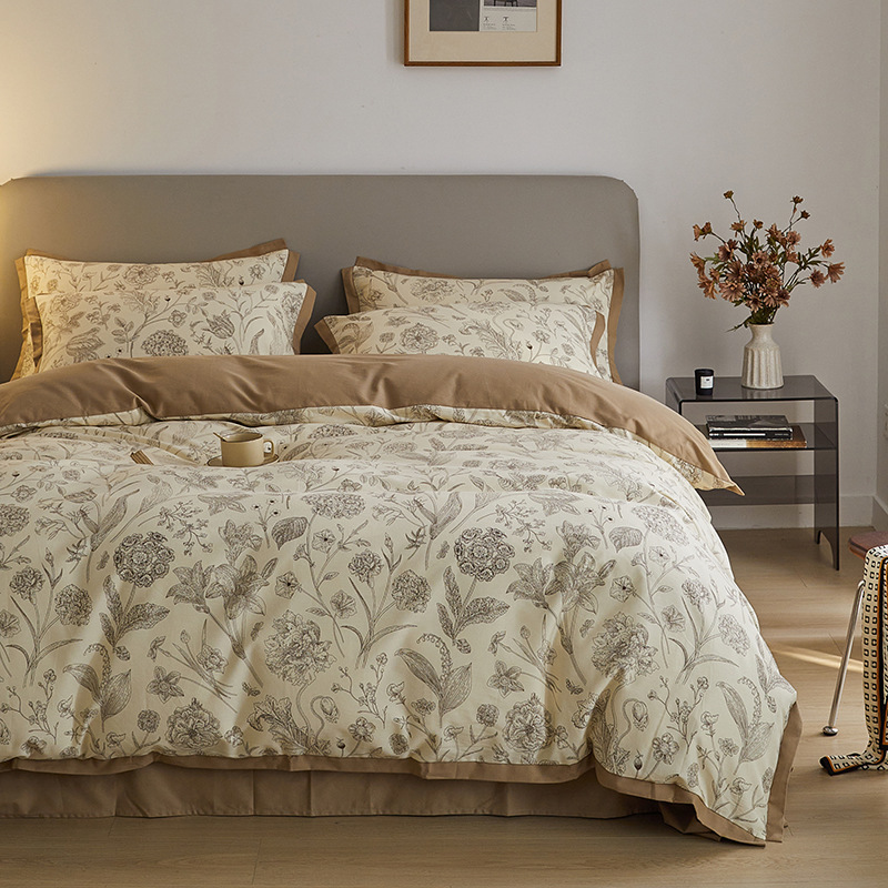 Bedding set, 100S, Soft, Floral pattern
