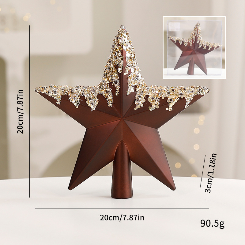 Dekorativer Stern für die Weihnachtsbaumspitze