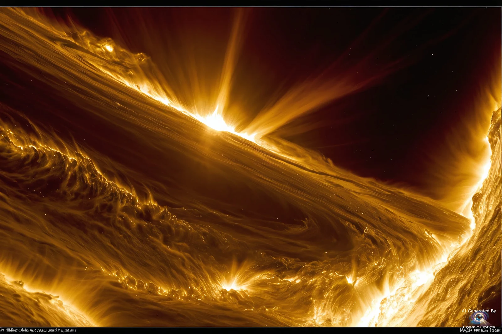 An authentic, extreme close-up macro photograph of the Sun's surface, captured by an extreme ultravi_00011