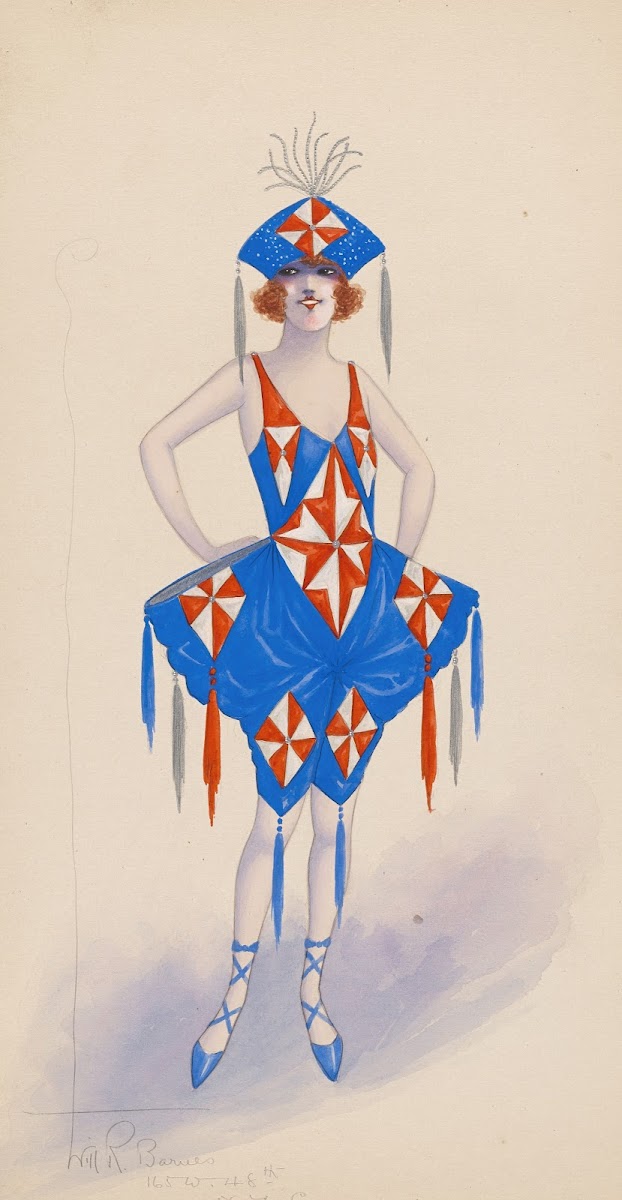 Costume for girls in red white and blue 1922
