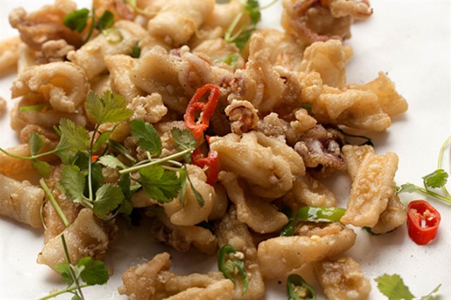 Mực Tẩm Bột Chiên Ớt