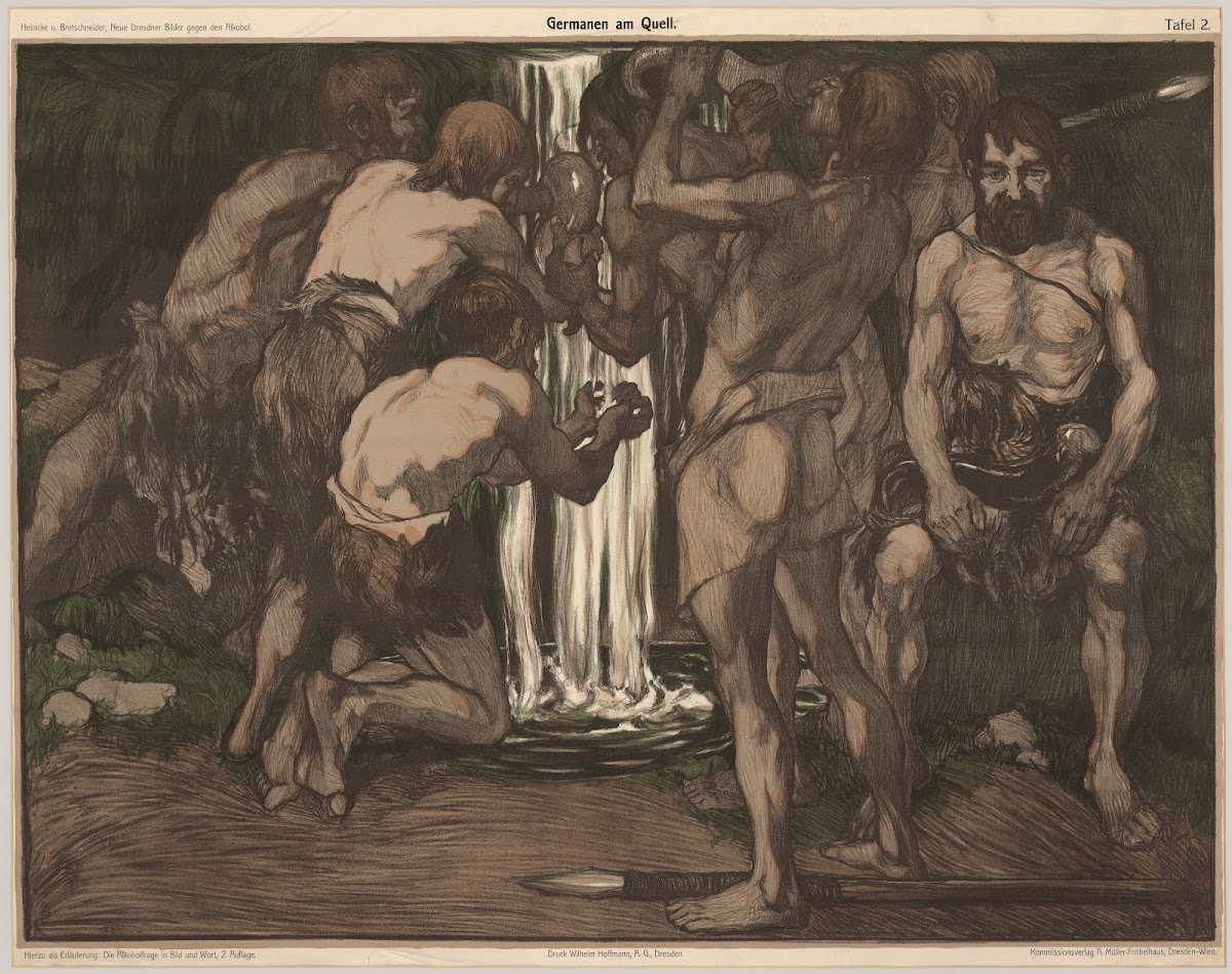 Germans at the source 1909
