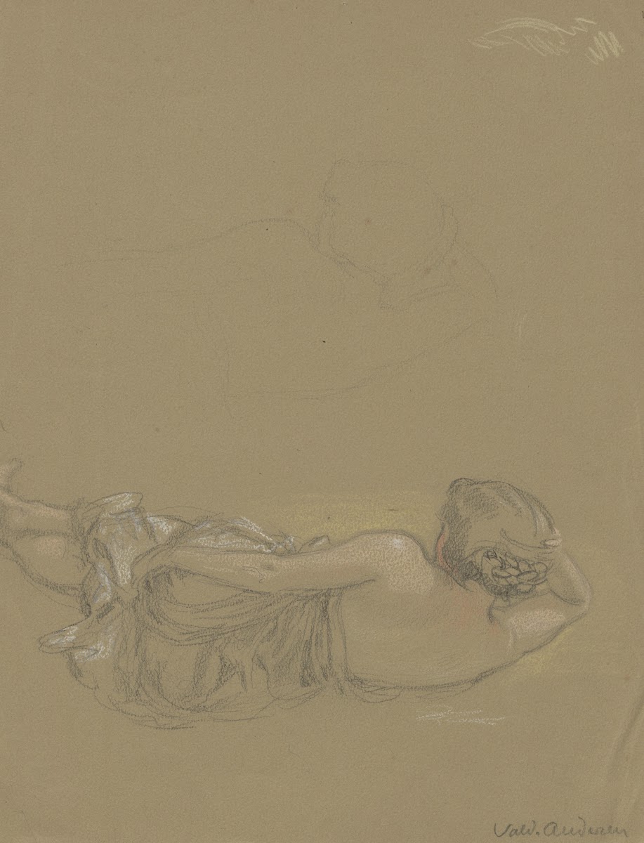 Woman lying on her side with her back turned 2 1895 1928