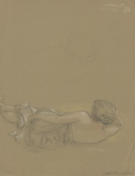 Woman lying on her side with her back turned 2 1895 1928