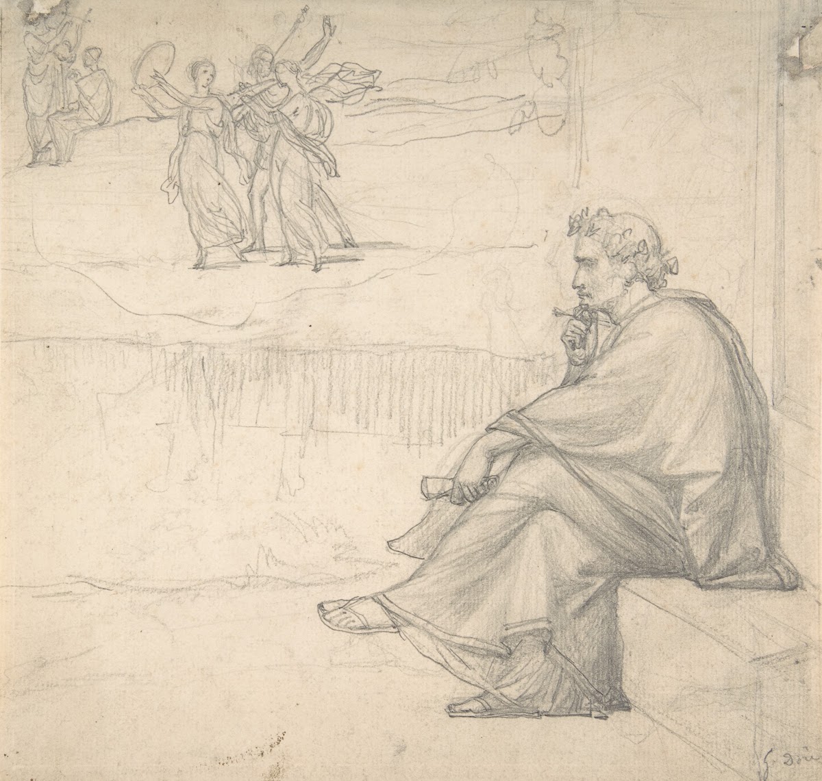 Male figure in classical costume 184583