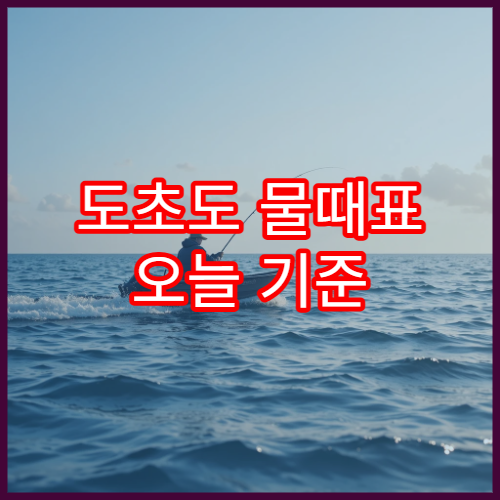 도초도 물때표 오늘 기준 서남해 조수간만표와 바다시간