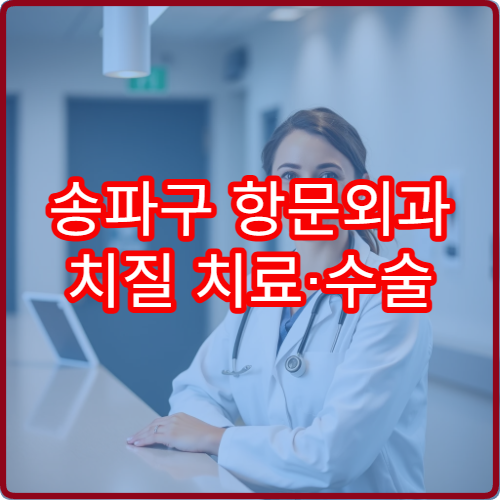 송파구 항문외과 치질 치료·수술 전문 병원 정보 정리