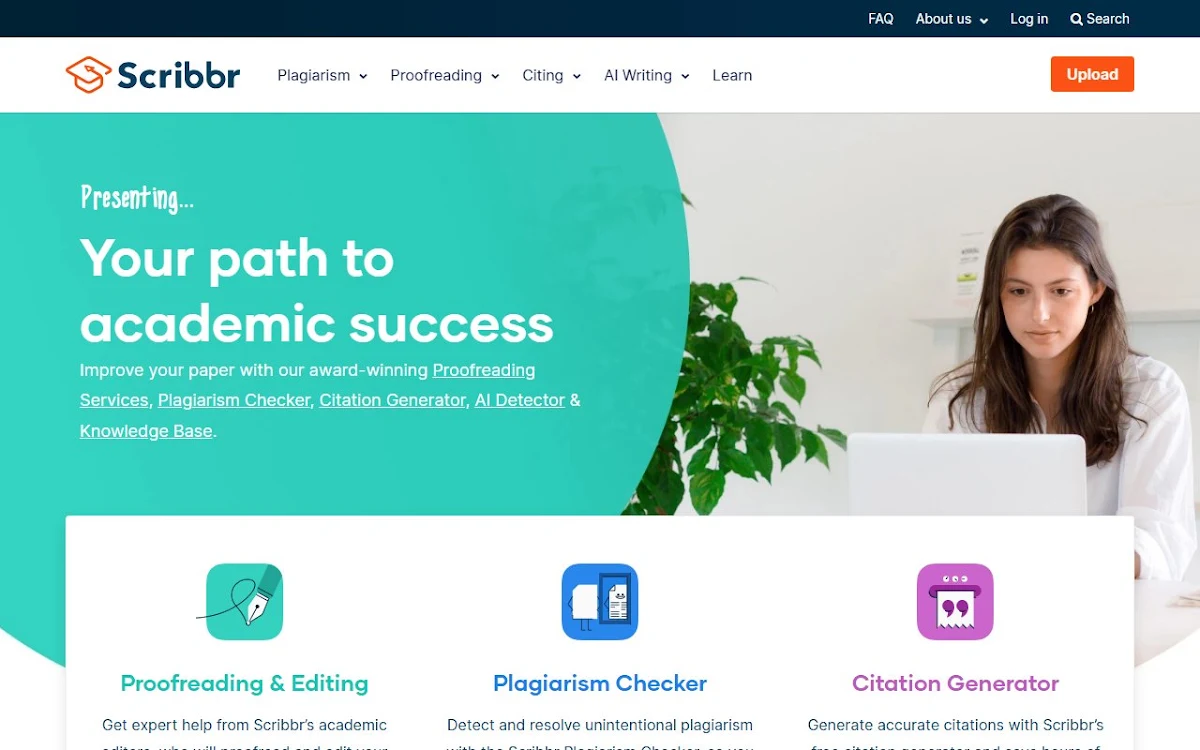 Captura de Scribbr Citation Checker