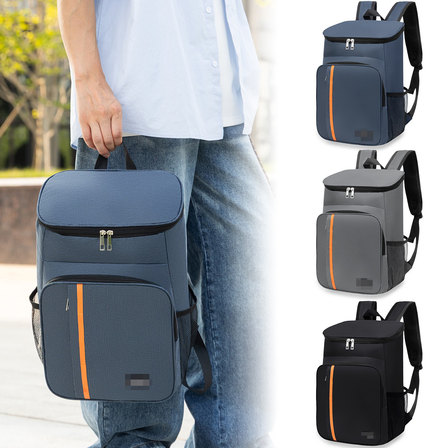 Insulated Backpack, 20 L, Oxford Fabric, Breathable