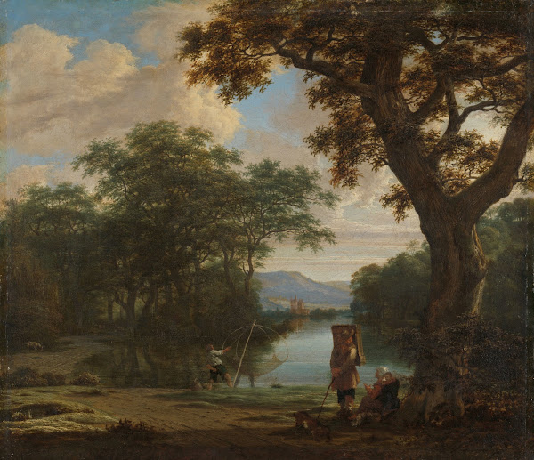 Landscape with Fisherman with a square Net c 1645   c 1655