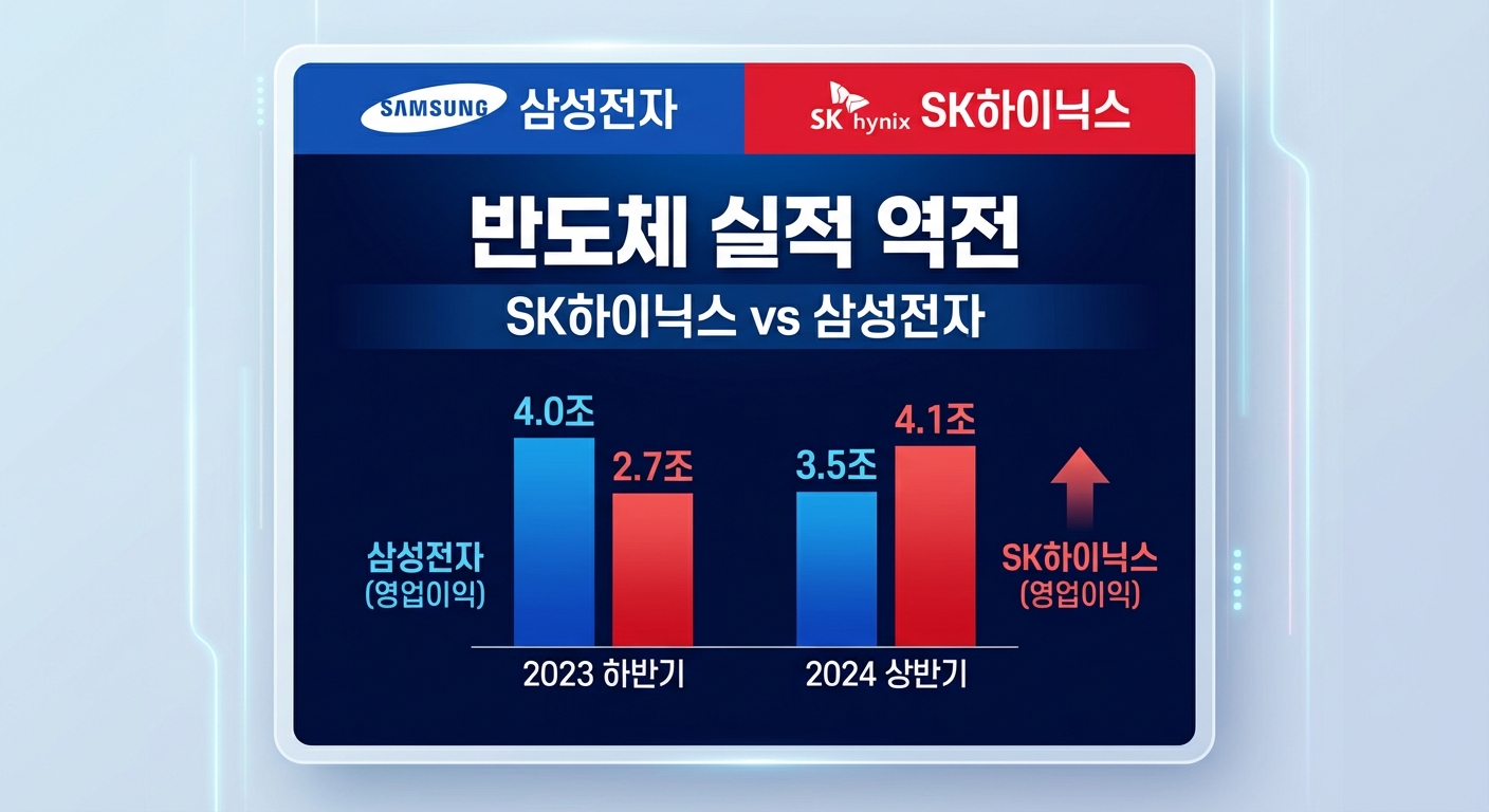 삼성전자 SK하이닉스 실적 비교