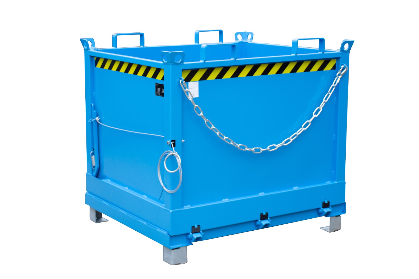 Bodemklepcontainer FB 1000, gelakt, Lichtblauw