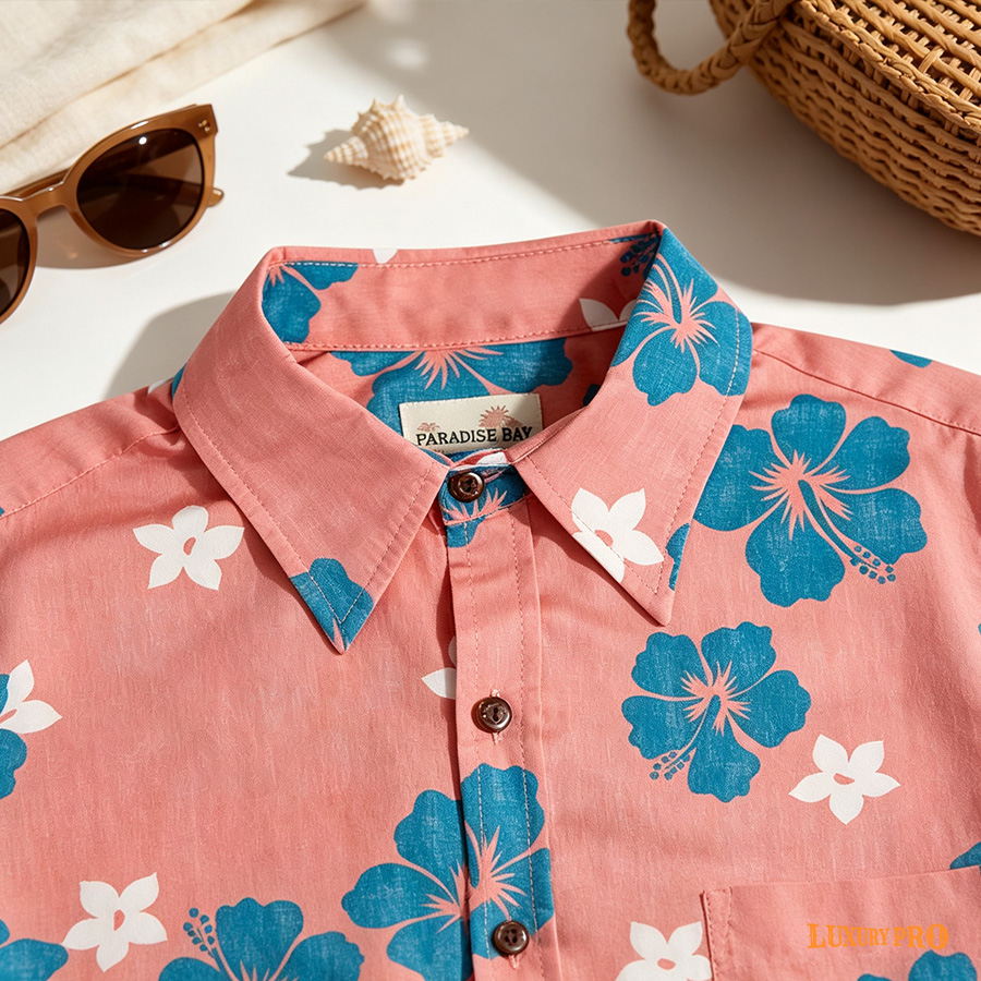 AOP Men's Regular Collar Short Sleeve Shirt