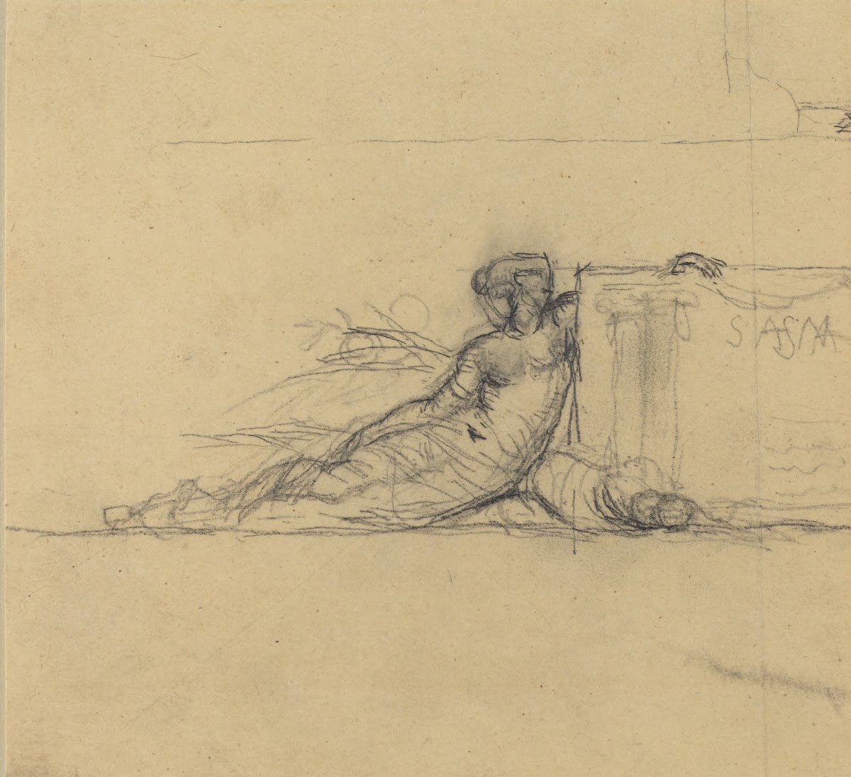 Seated Female Figure for San Francisco probably c 1856
