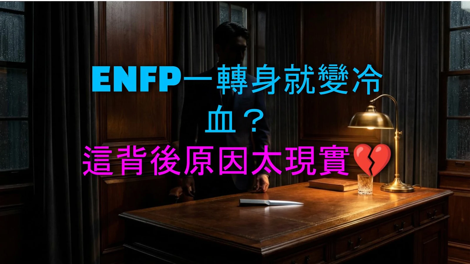 ENFP一轉身就變冷血？這背後原因太現實💔
